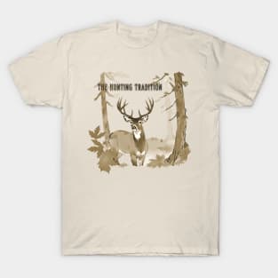 The Hunting Tradition - Sepia Deer T-Shirt